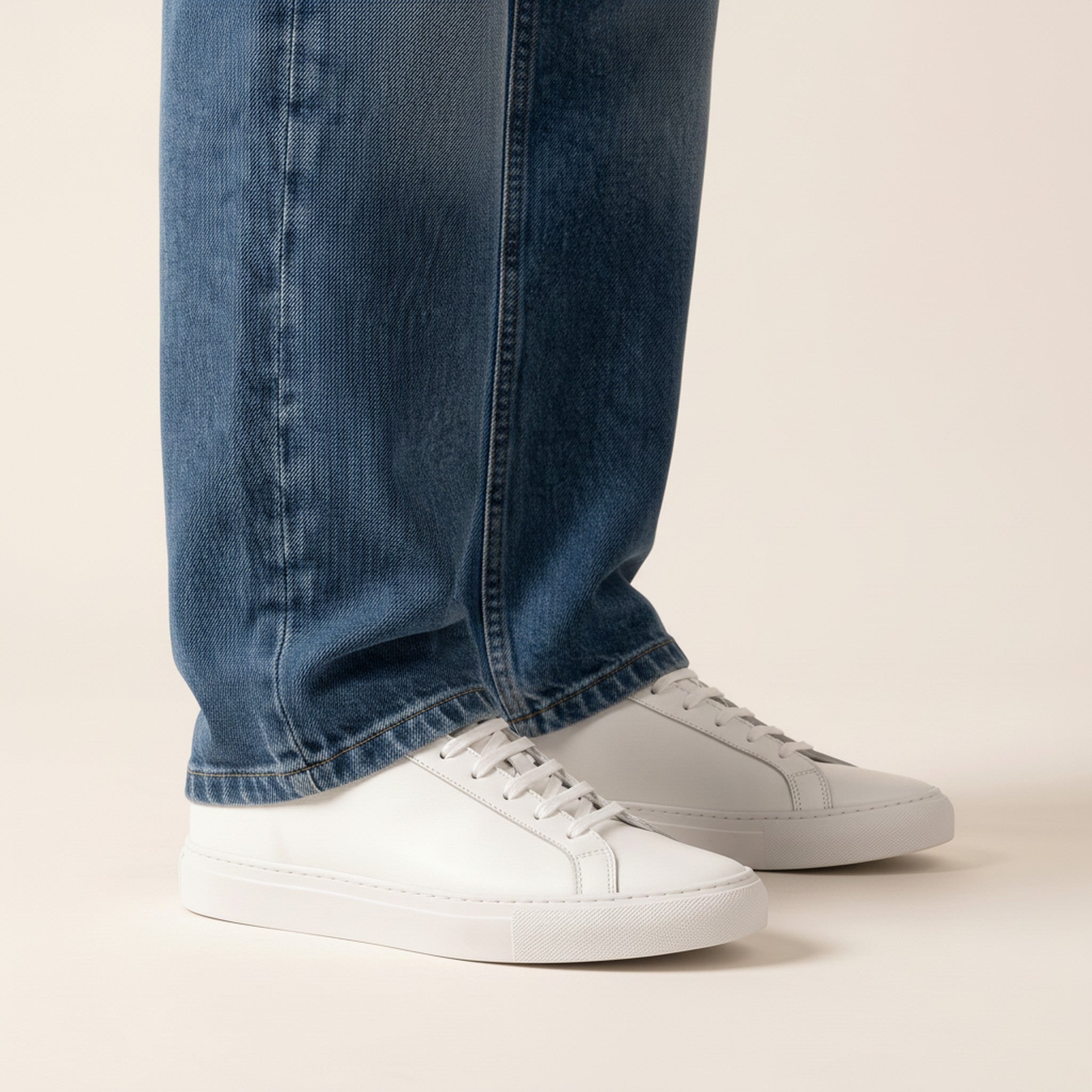 Cruz | Men's Leather Court Sneakers - view 2