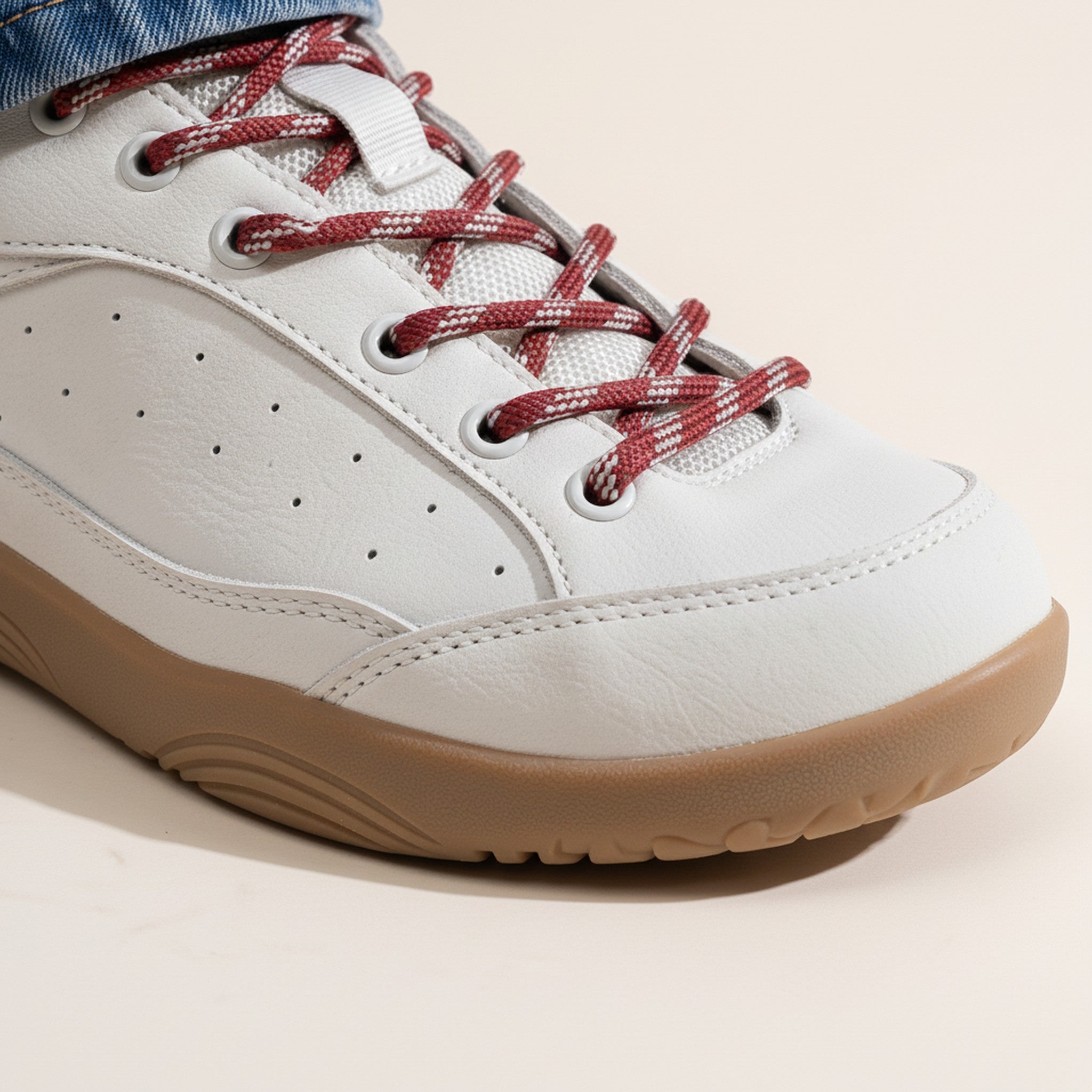 Apex | Low-Top Leather Court Sneakers - view 3