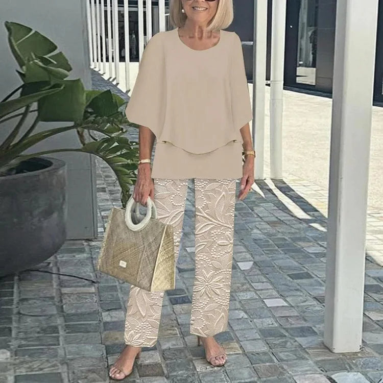 Monique – Trendy Printed Two-Piece Set