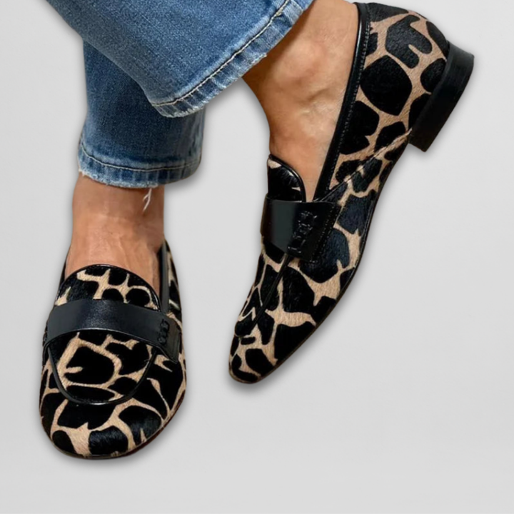 Priszilla | Giraffe Print Slipper
