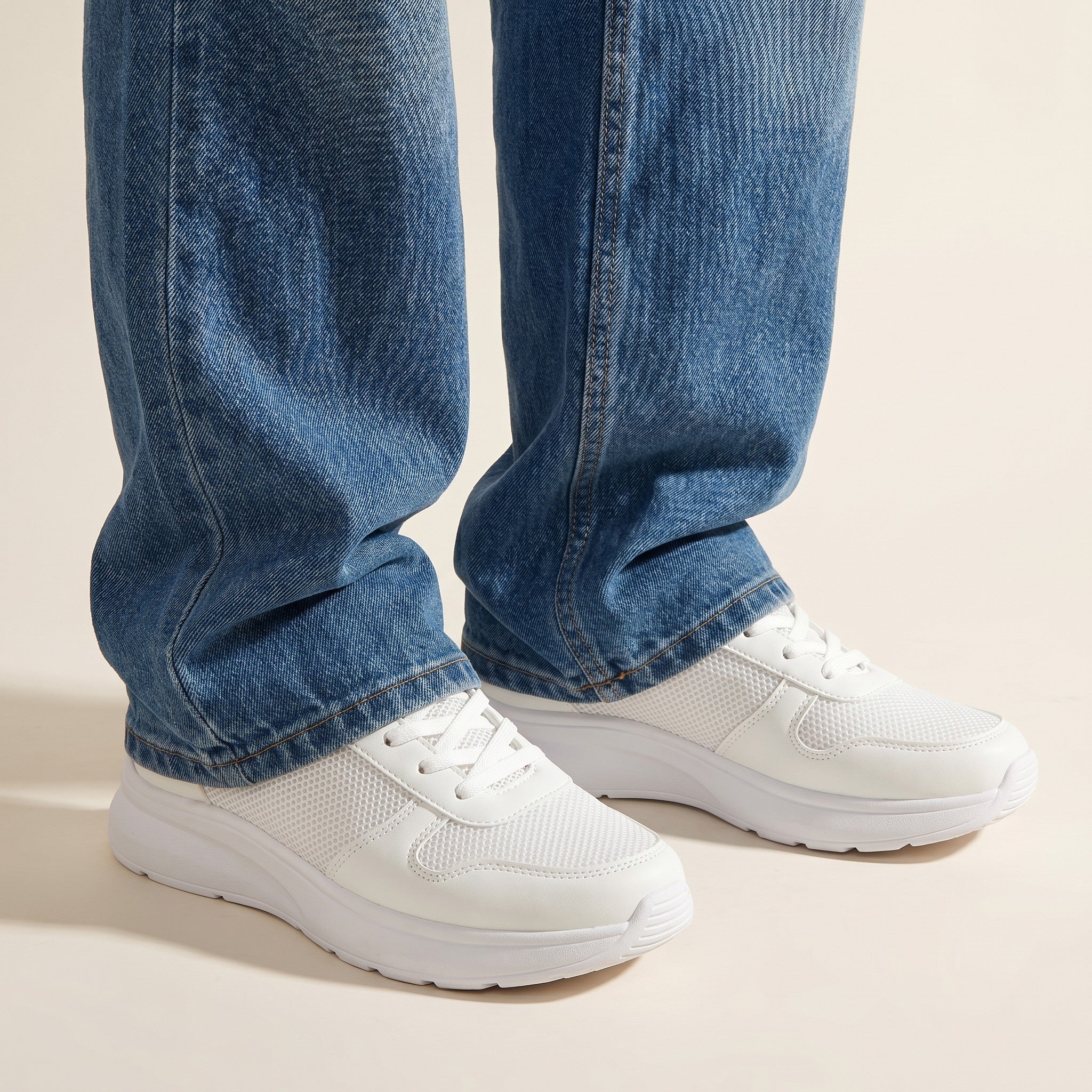 Marlo | Women's Chunky Platform Sneakers - White