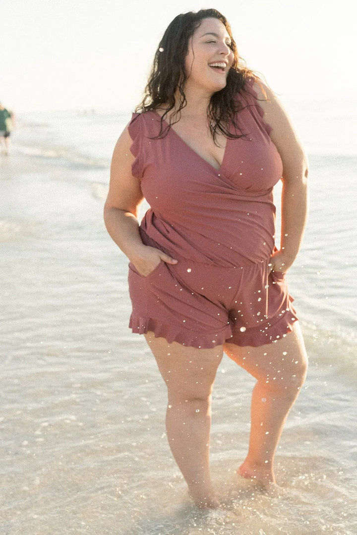 Sophie | Swimsuit with Ruffles and Built-in Bra
