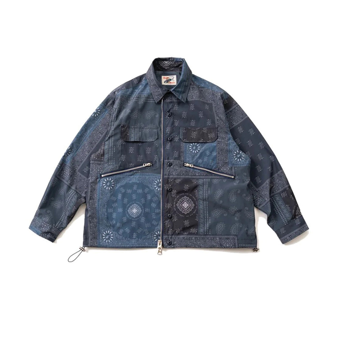 Patchwork Cargo Denim Jacket