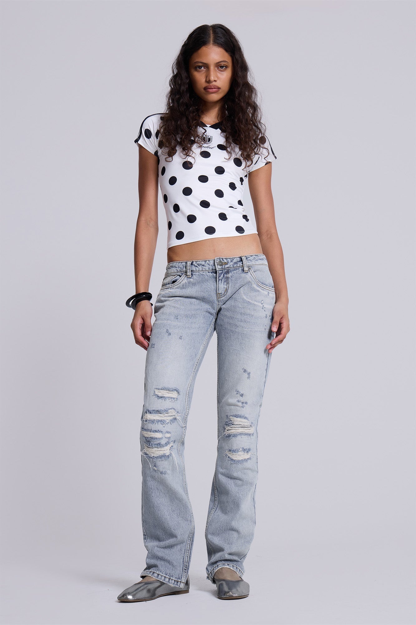 Rider Low Rise Straight Leg Jeans in Light Wash