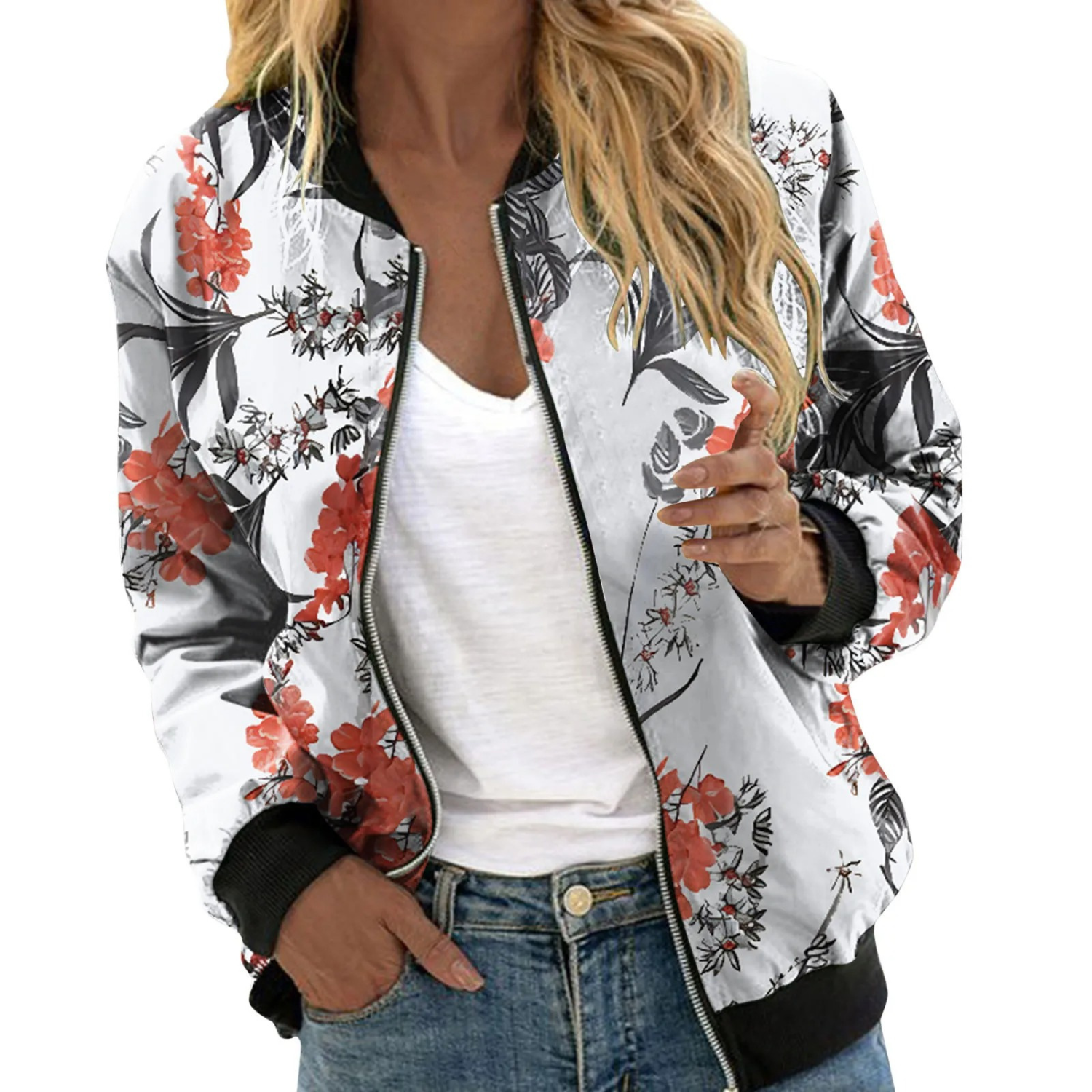 Women's Floral Print Jacket