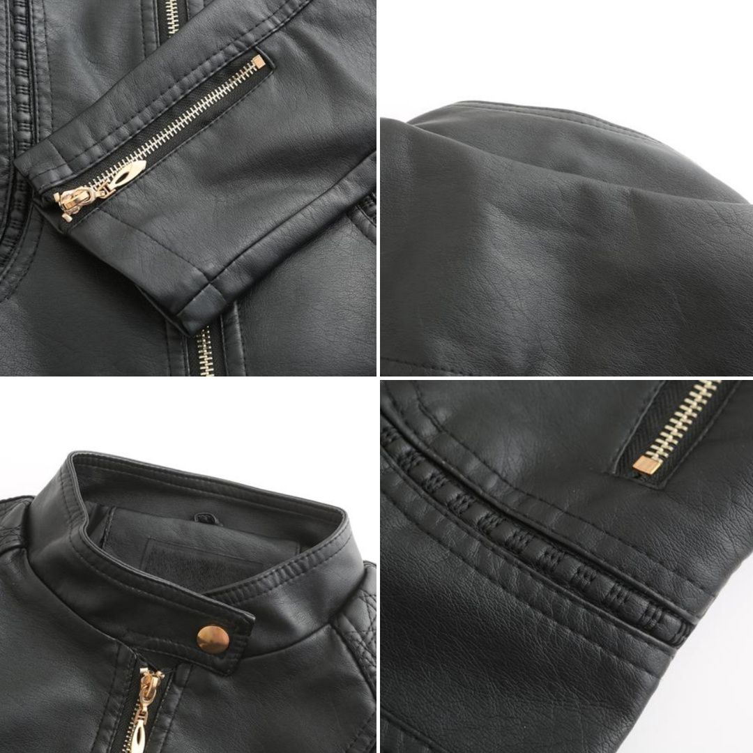 Elegant Leather Jacket for Women