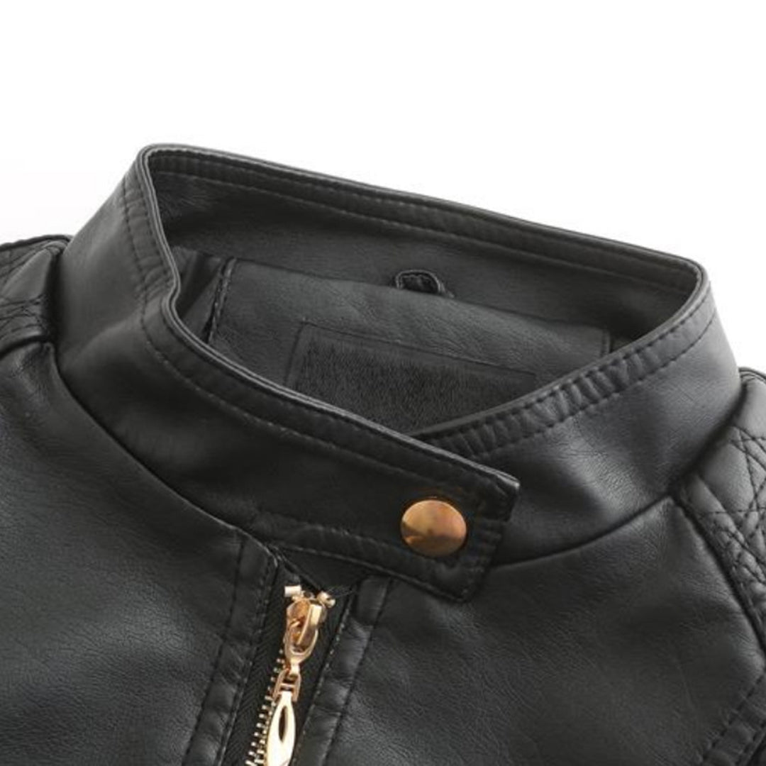 Elegant Leather Jacket for Women