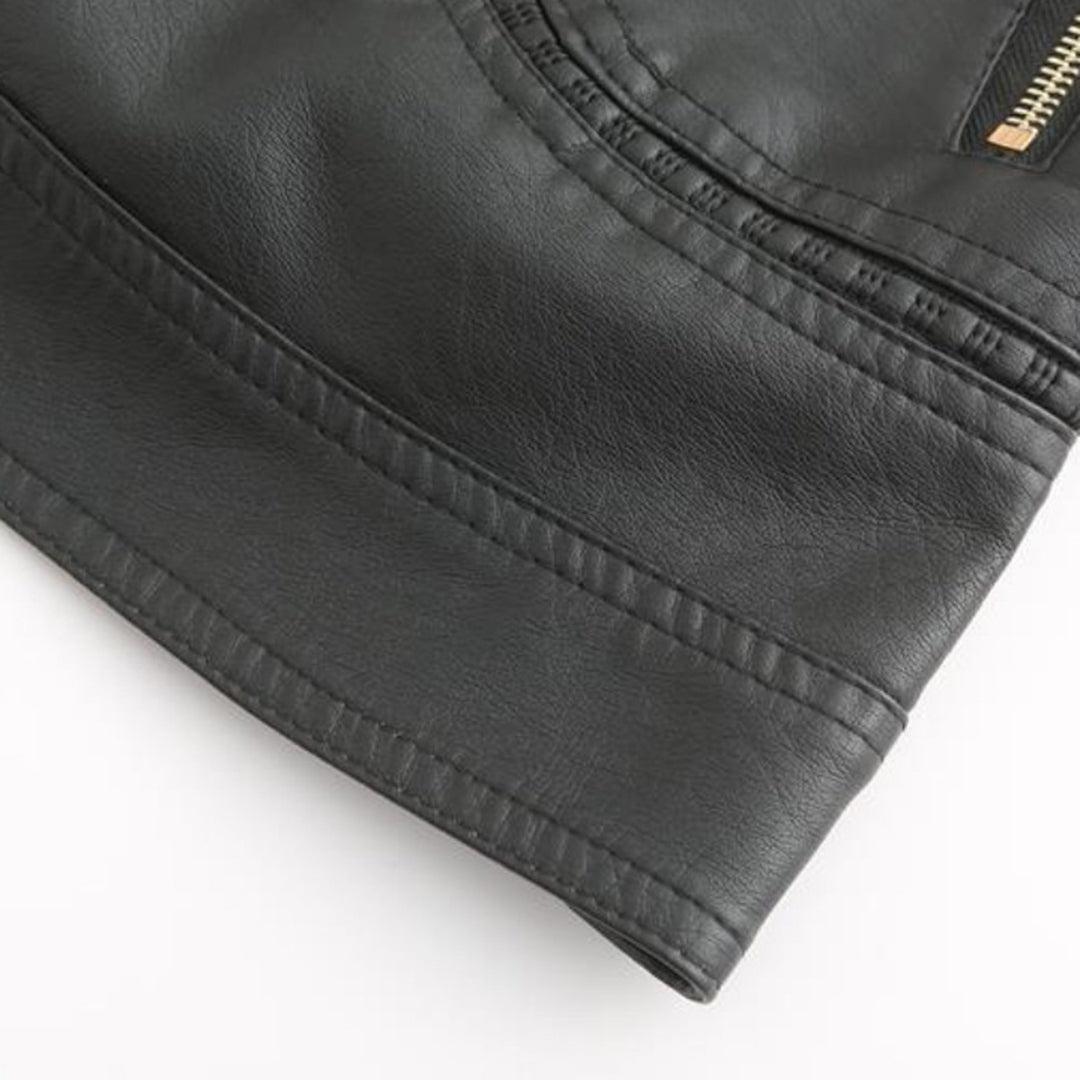 Elegant Leather Jacket for Women