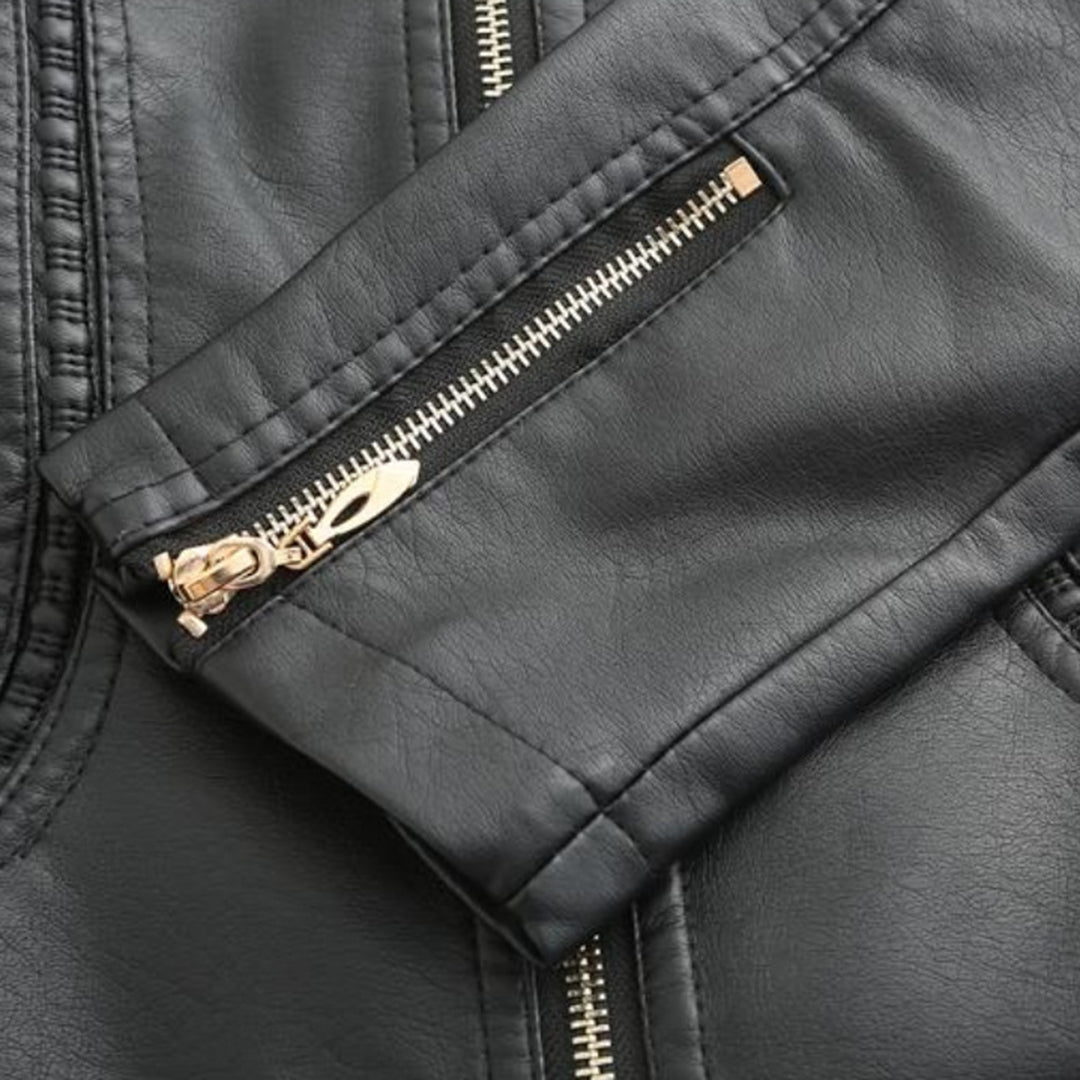 Elegant Leather Jacket for Women