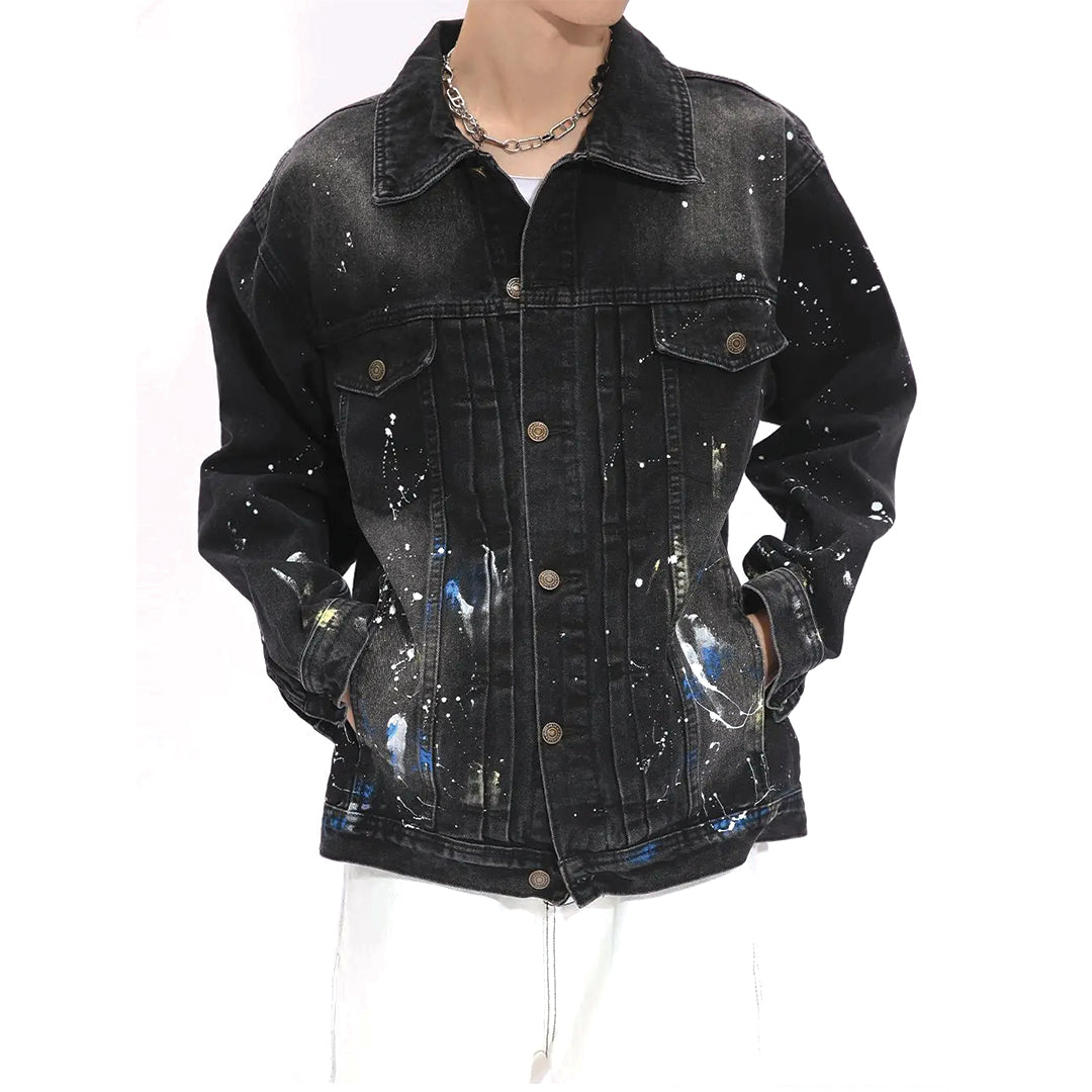 Patchwork Cargo Denim Jacket