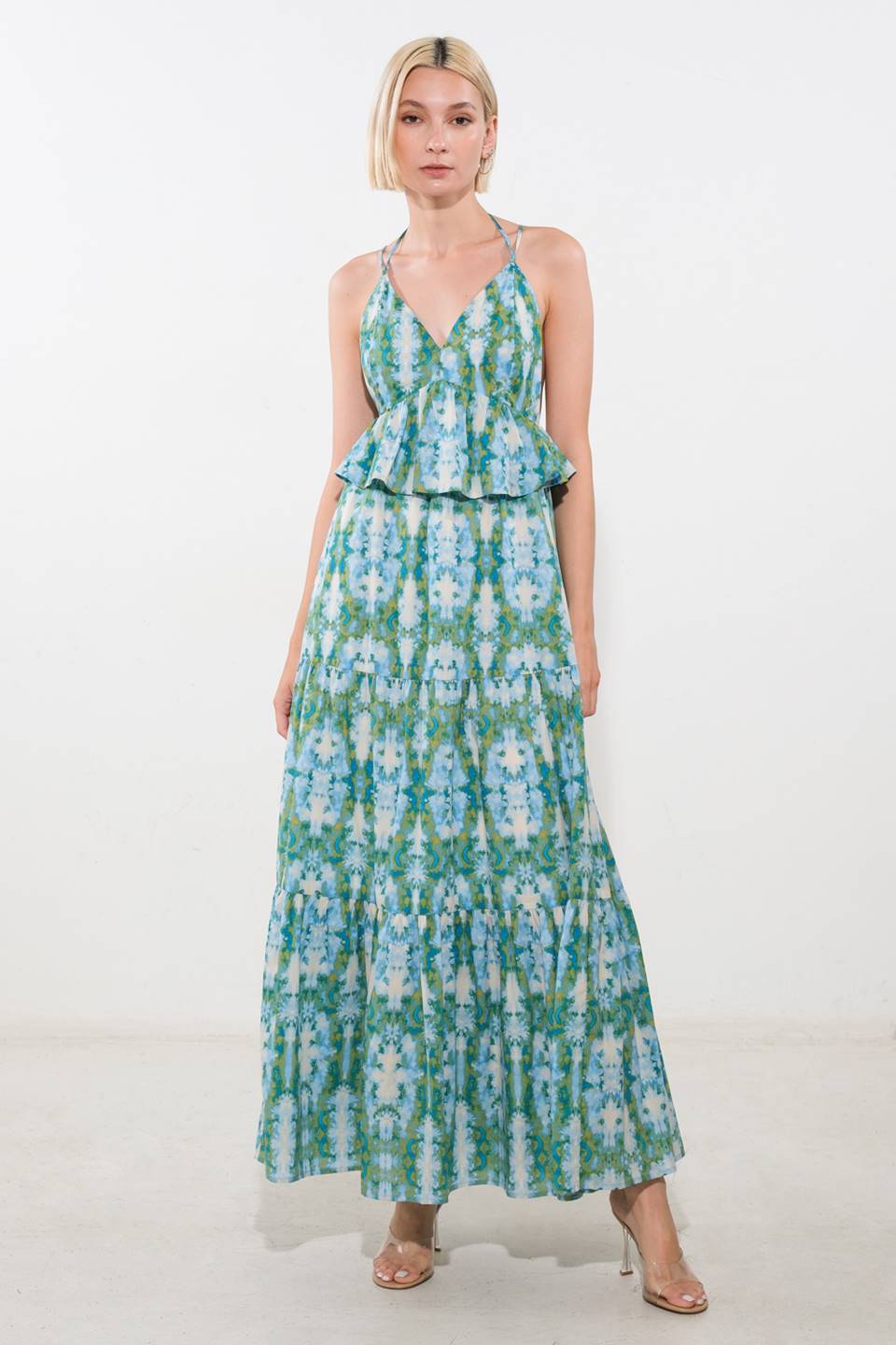 Moonlight Whisper Woven Maxi Dress