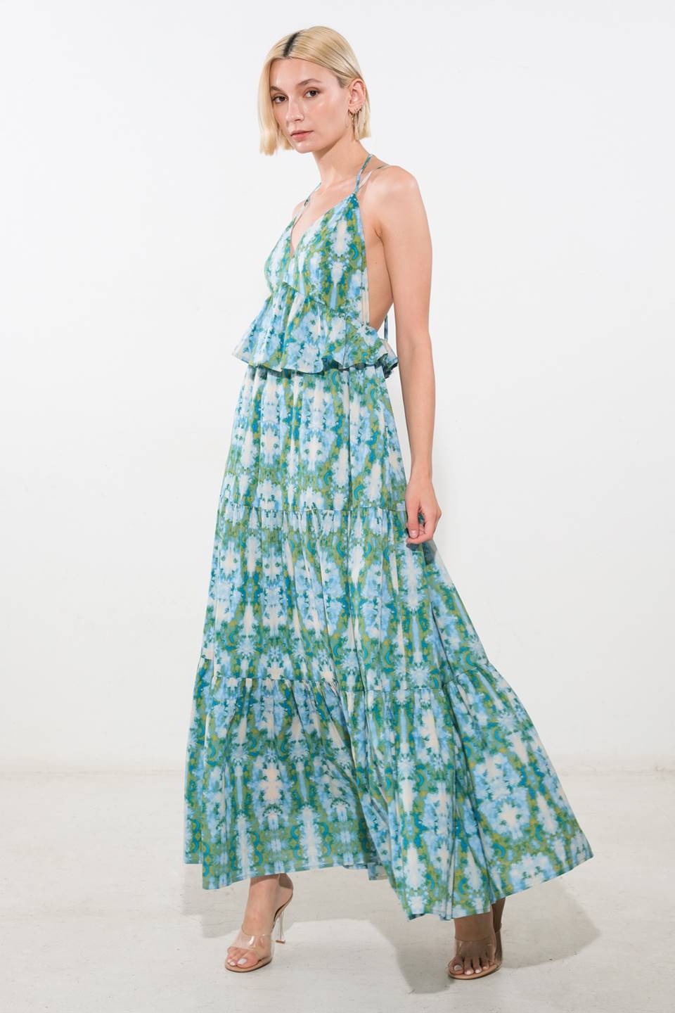 Moonlight Whisper Woven Maxi Dress