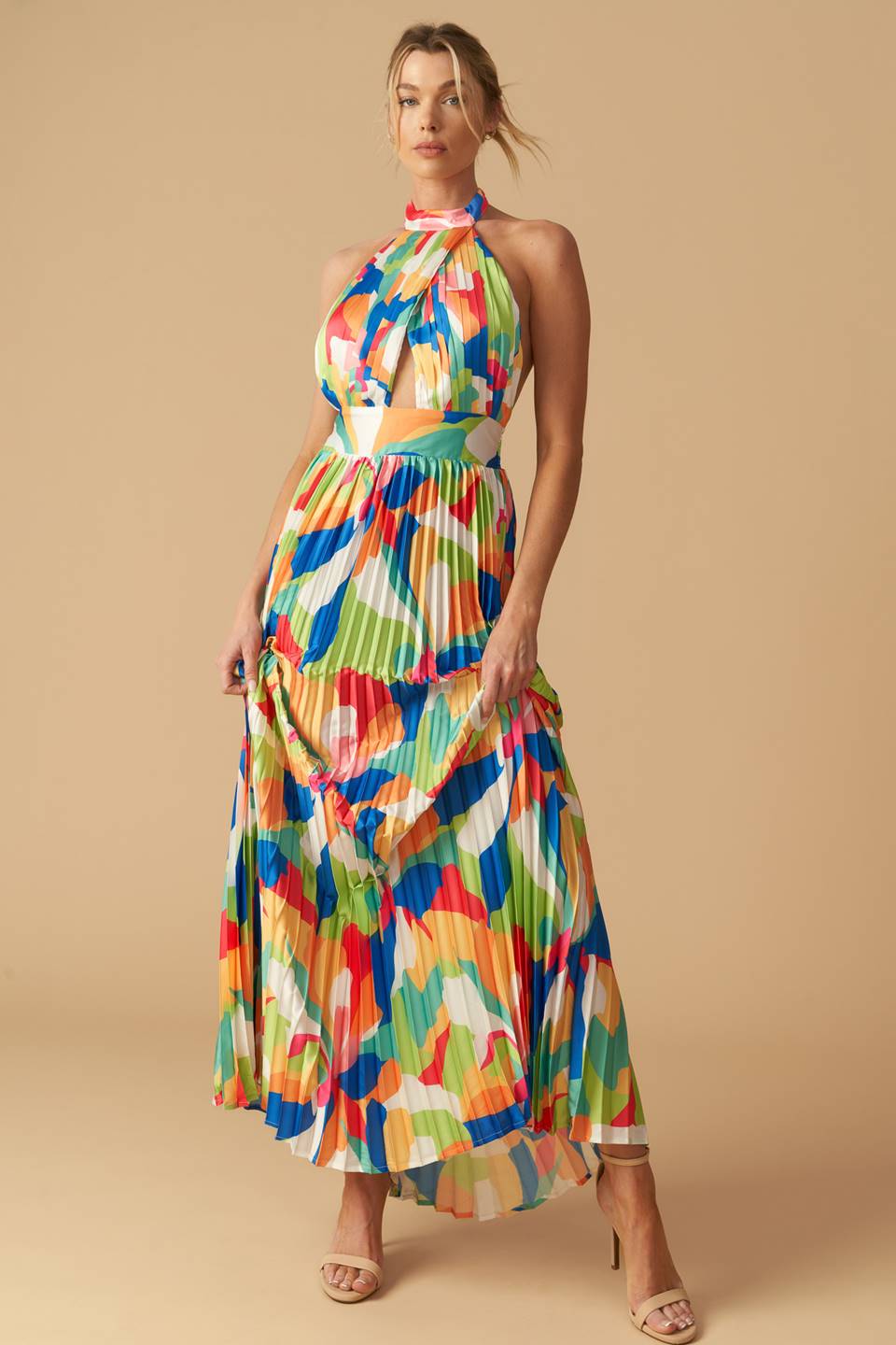 Keep Blooming Floral Woven Maxi Dress