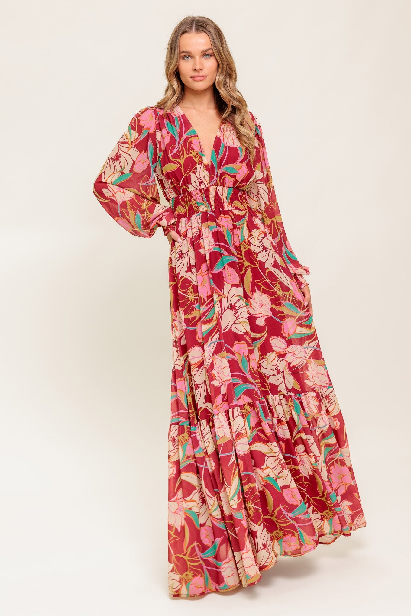 Classic- Amazing Presence Woven Maxi Dress