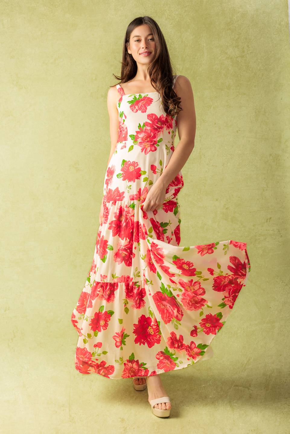 Lost in the Details Woven Maxi Dress