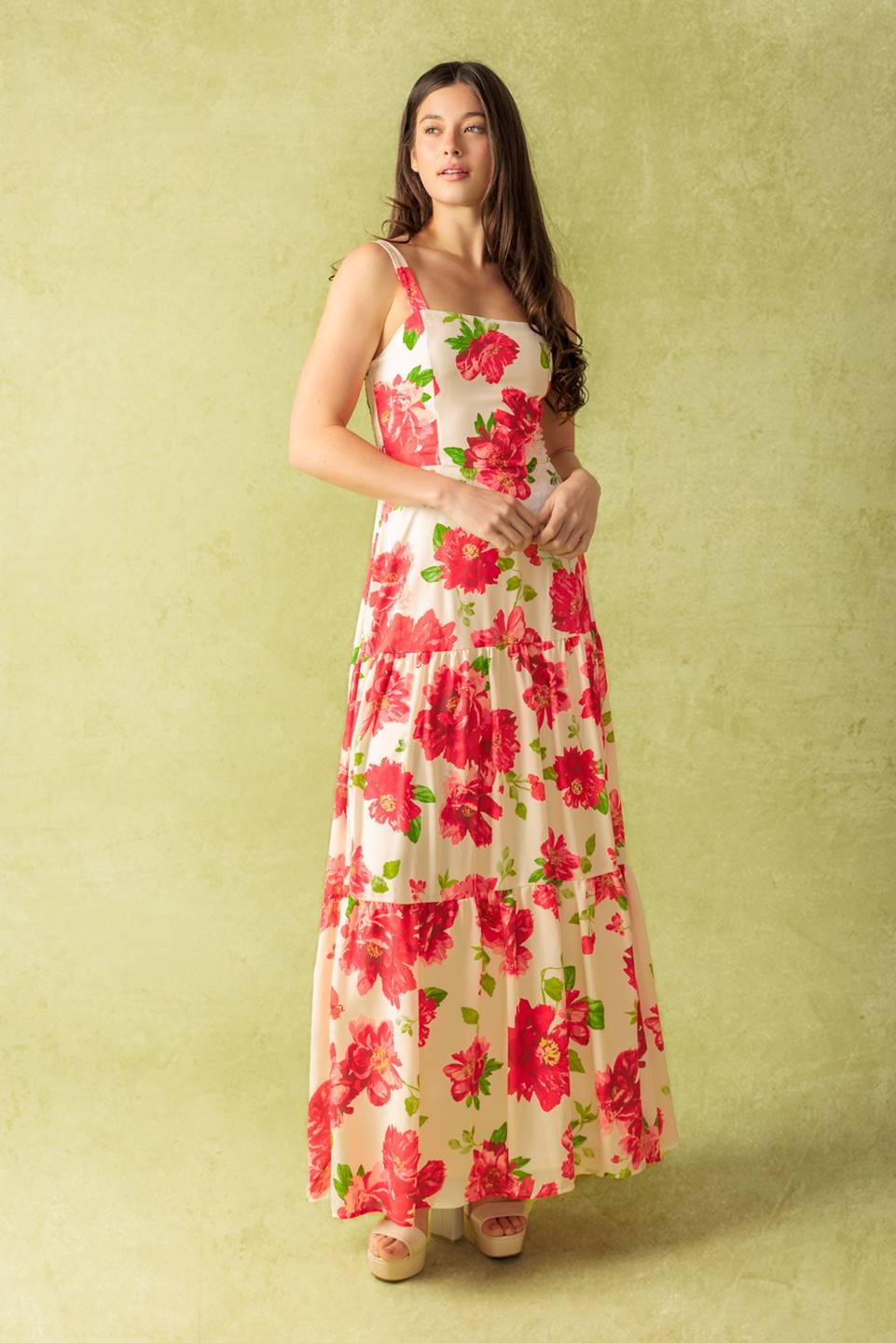 Lost in the Details Woven Maxi Dress