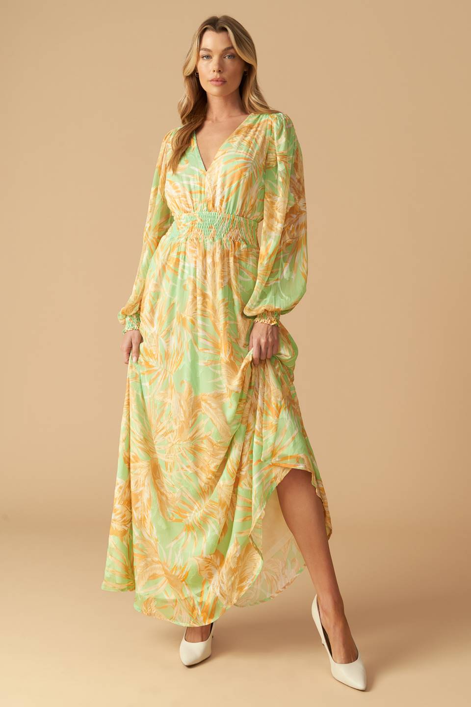 Sunset Sashay Woven Maxi Dress