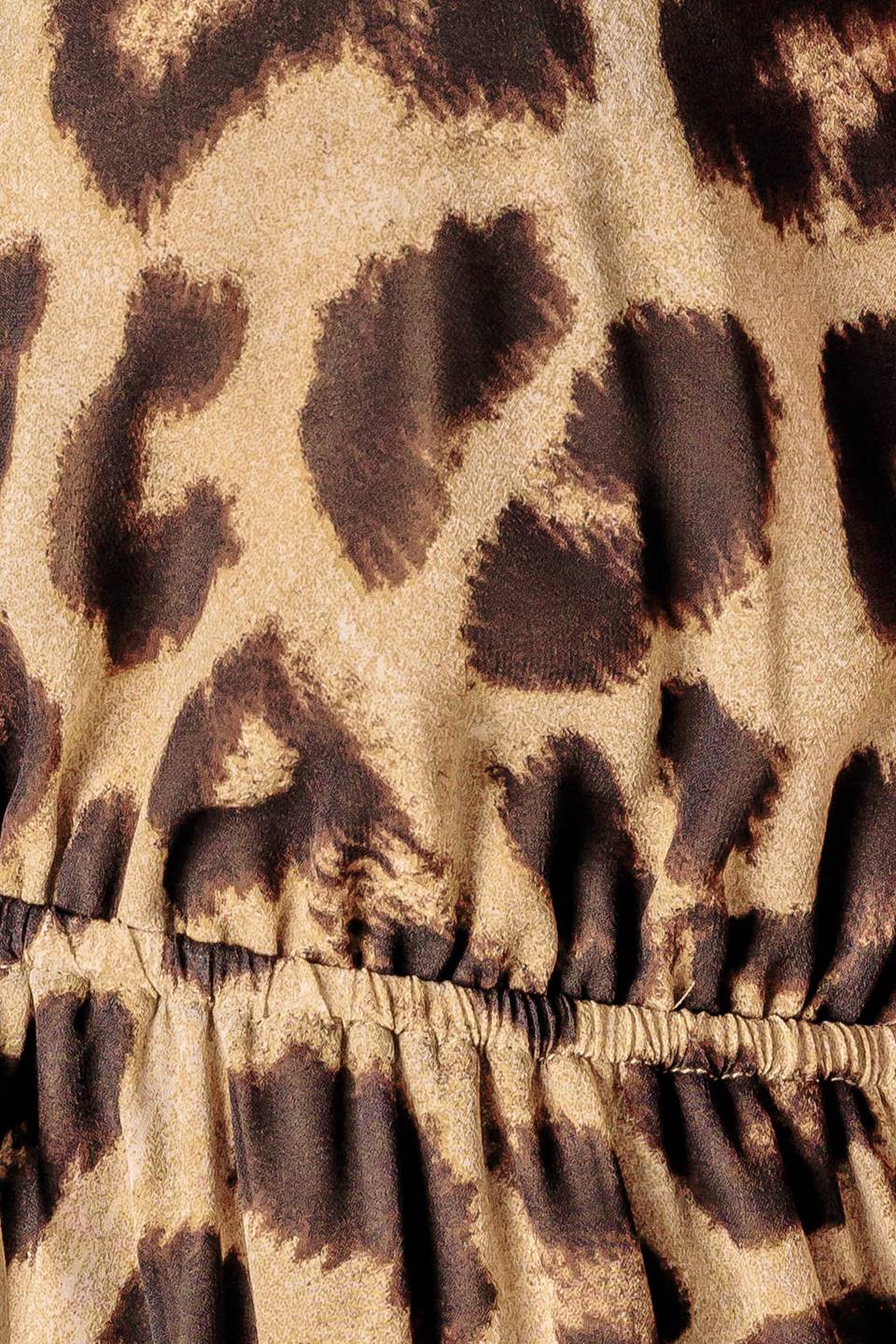 Leopard Print Woven Maxi Dress
