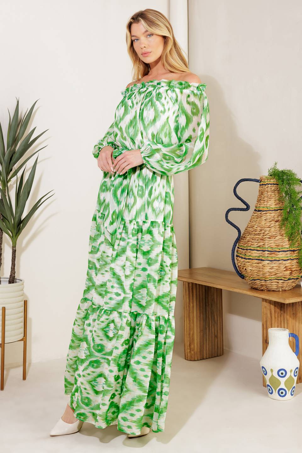Eclipse Whisper Woven Maxi Dress