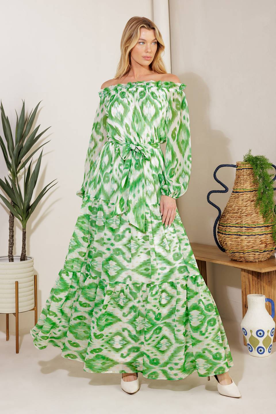 Eclipse Whisper Woven Maxi Dress