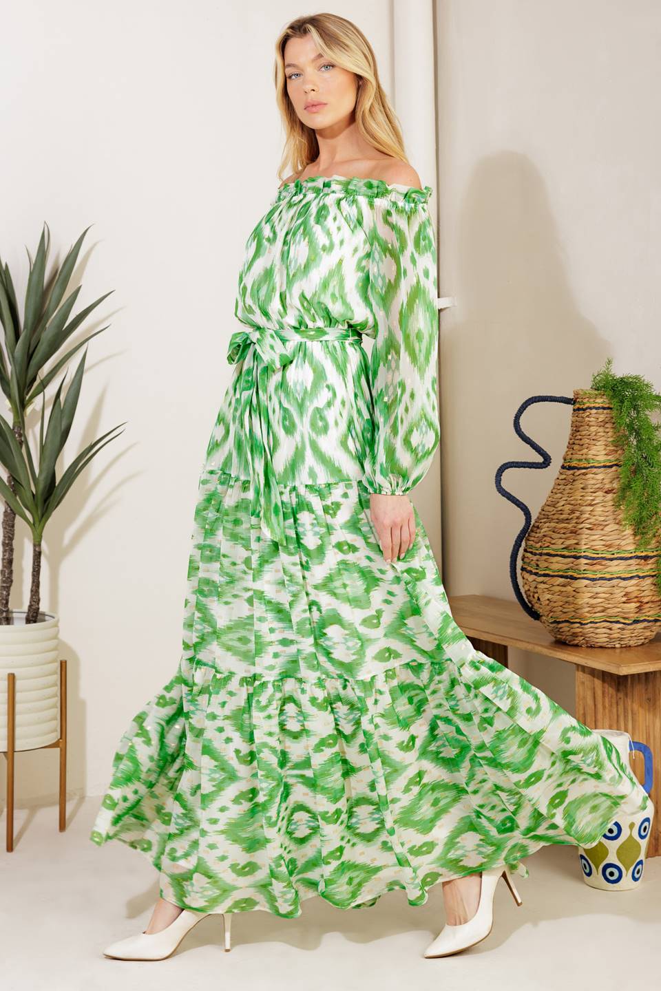 Eclipse Whisper Woven Maxi Dress