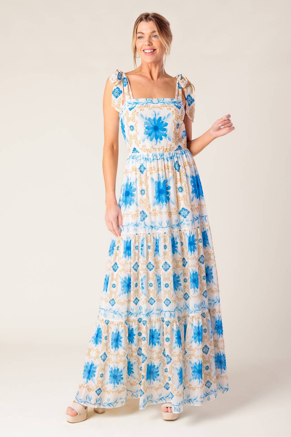 My Debut Woven Maxi Dress