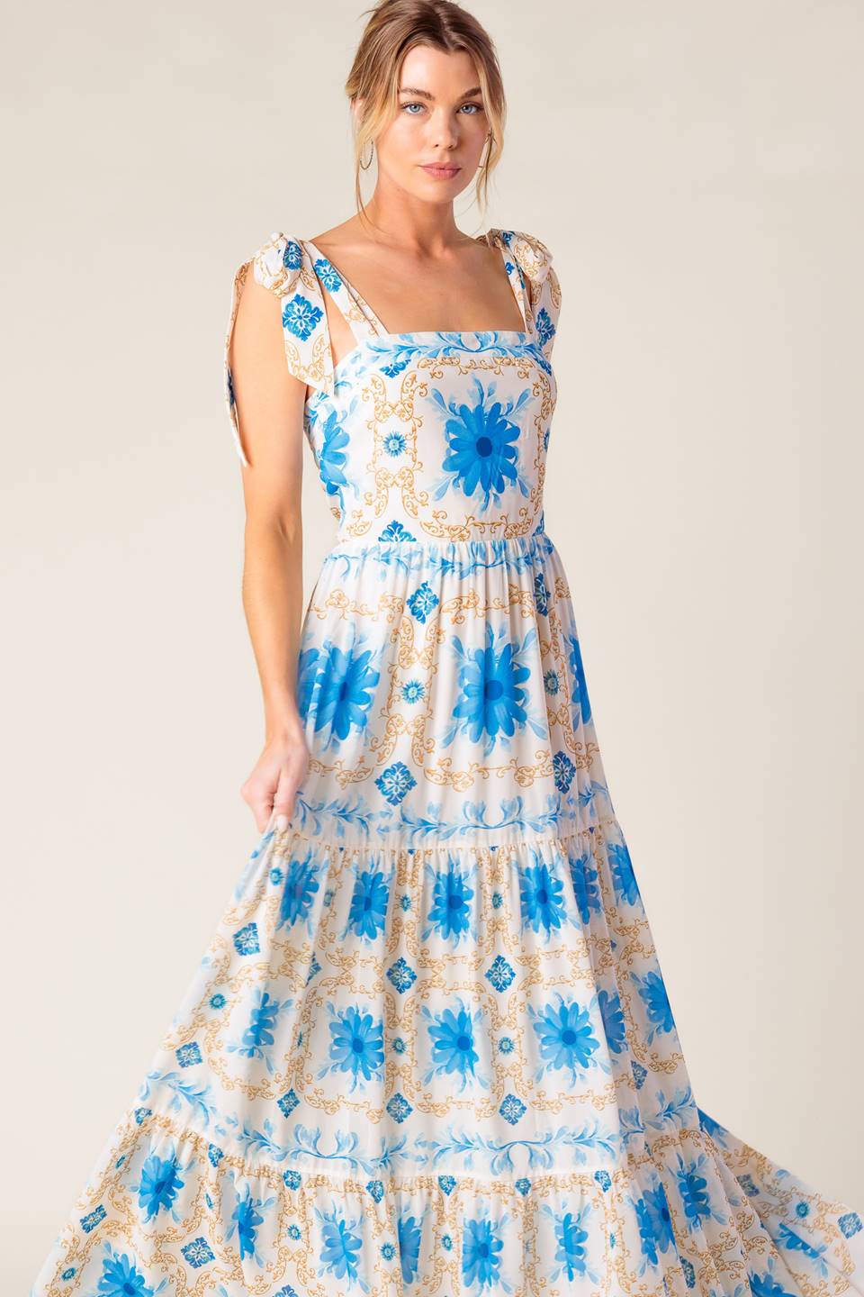 My Debut Woven Maxi Dress