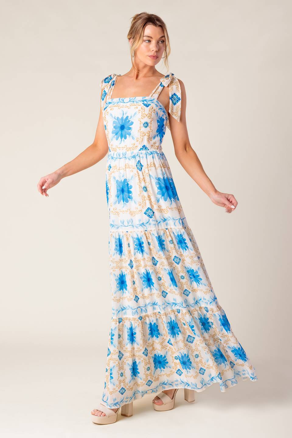 My Debut Woven Maxi Dress