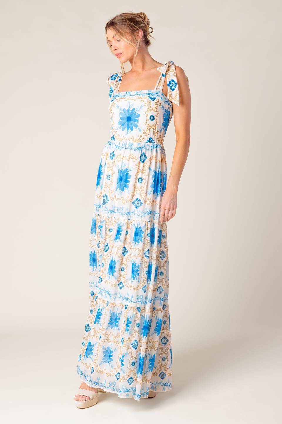 My Debut Woven Maxi Dress