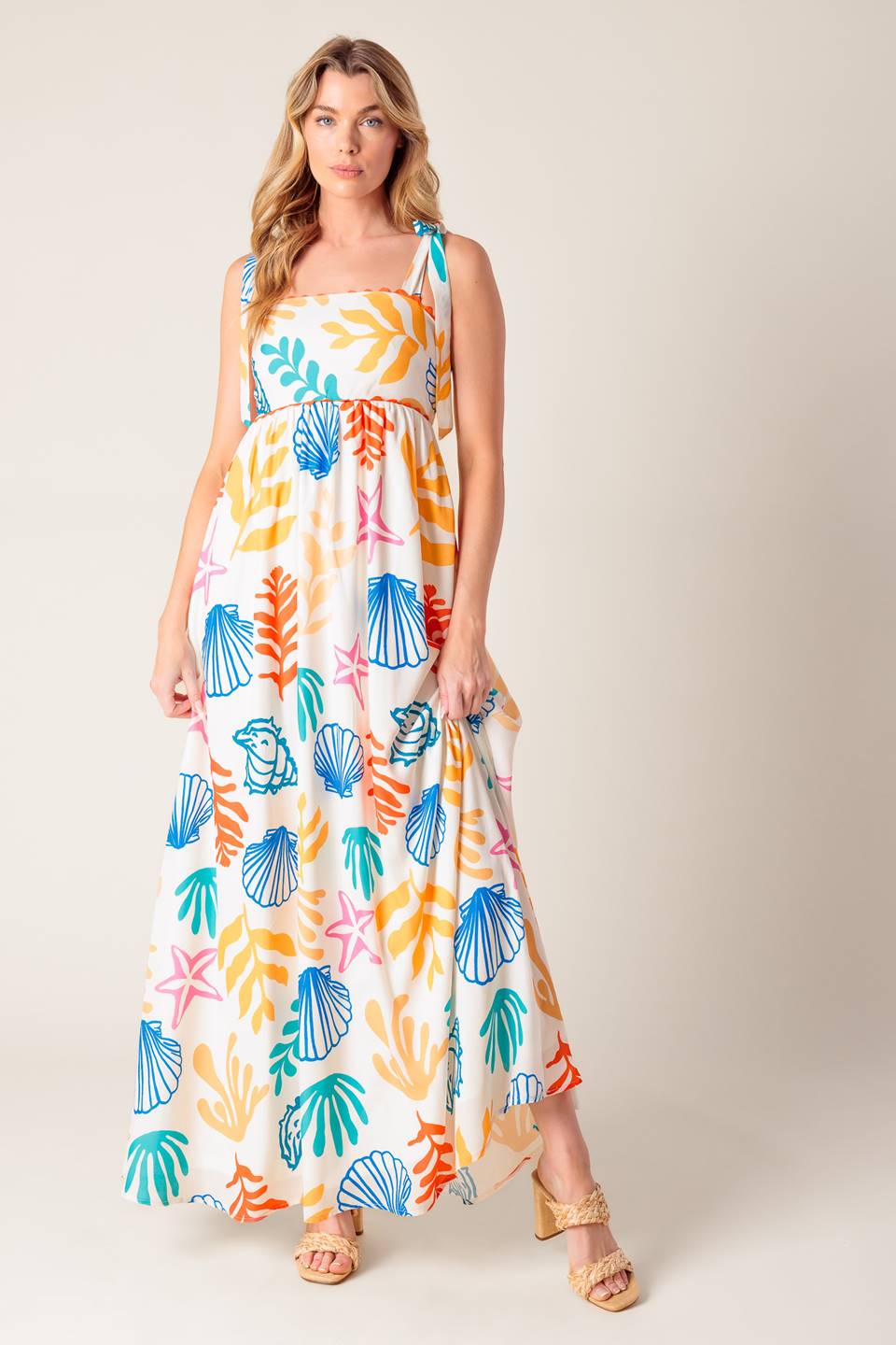 Meadow-Frolic Woven Maxi Dress