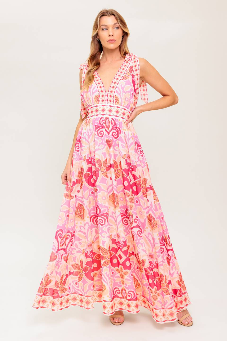 "LEAVE IT TO FATE" Woven Maxi Dress
