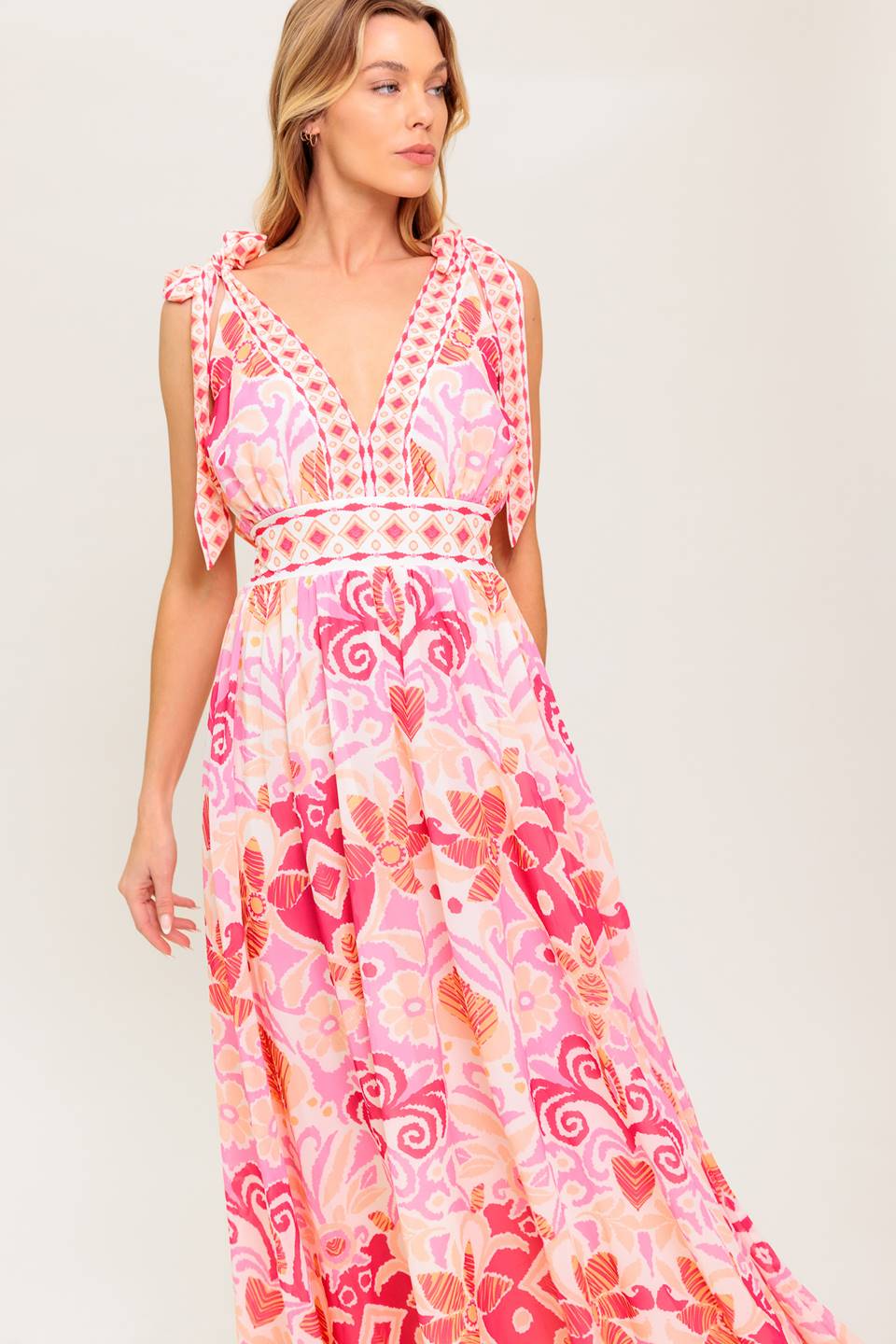 "LEAVE IT TO FATE" Woven Maxi Dress
