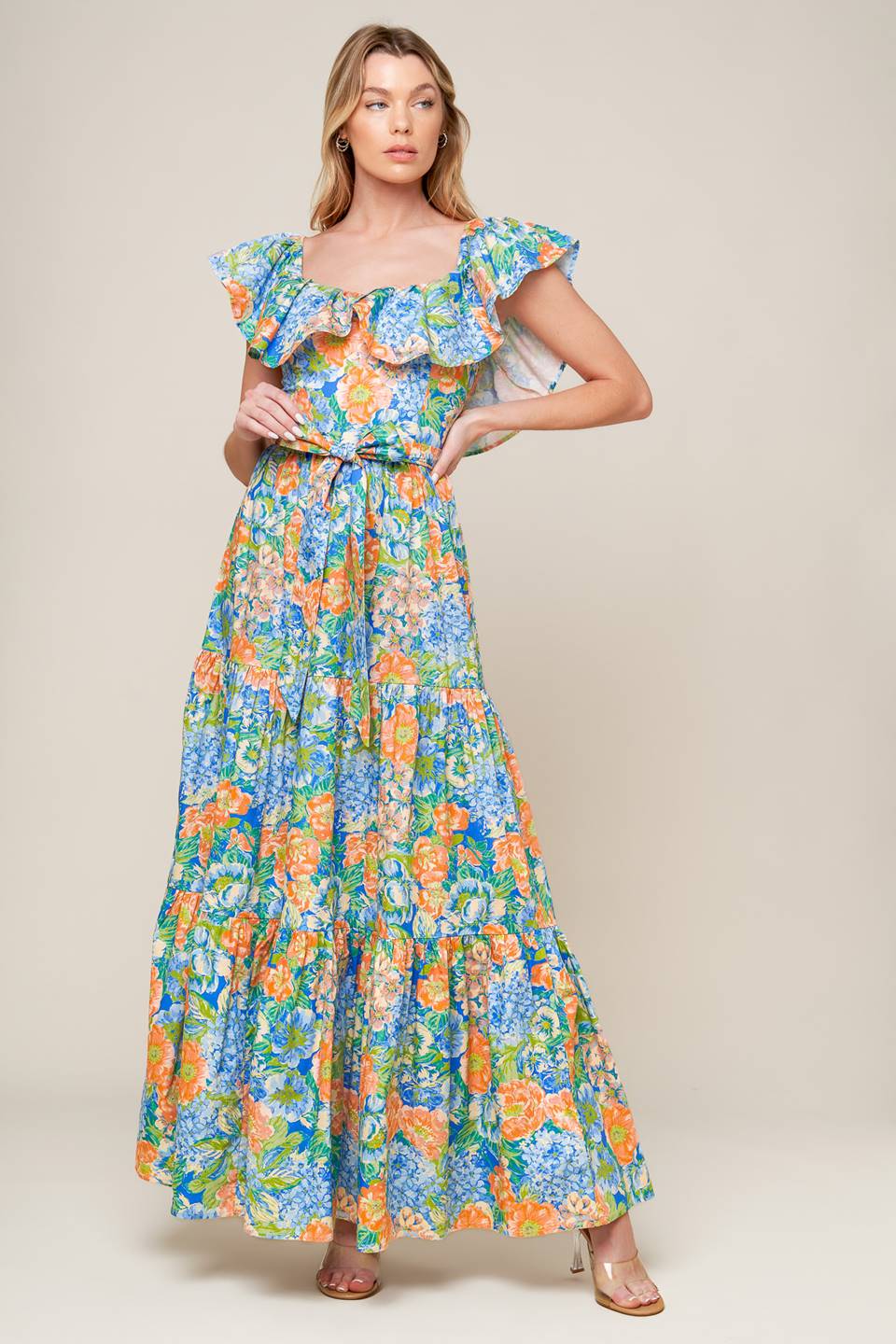 Garden Party Woven Maxi Dress