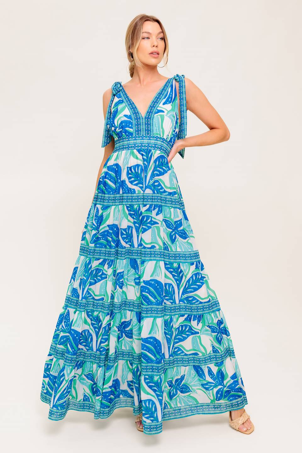 "Show Your Love" Woven Maxi Dress