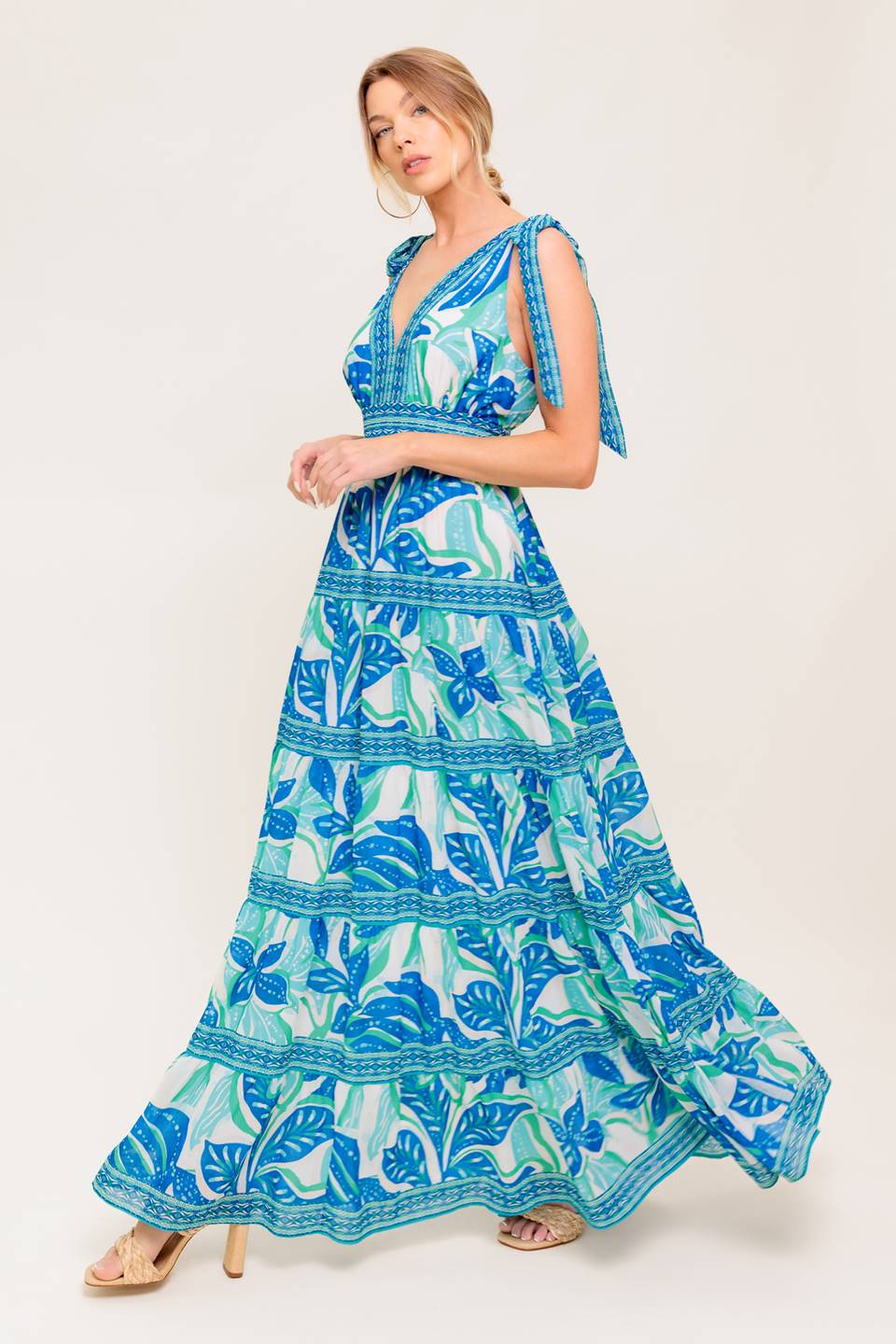 "Show Your Love" Woven Maxi Dress