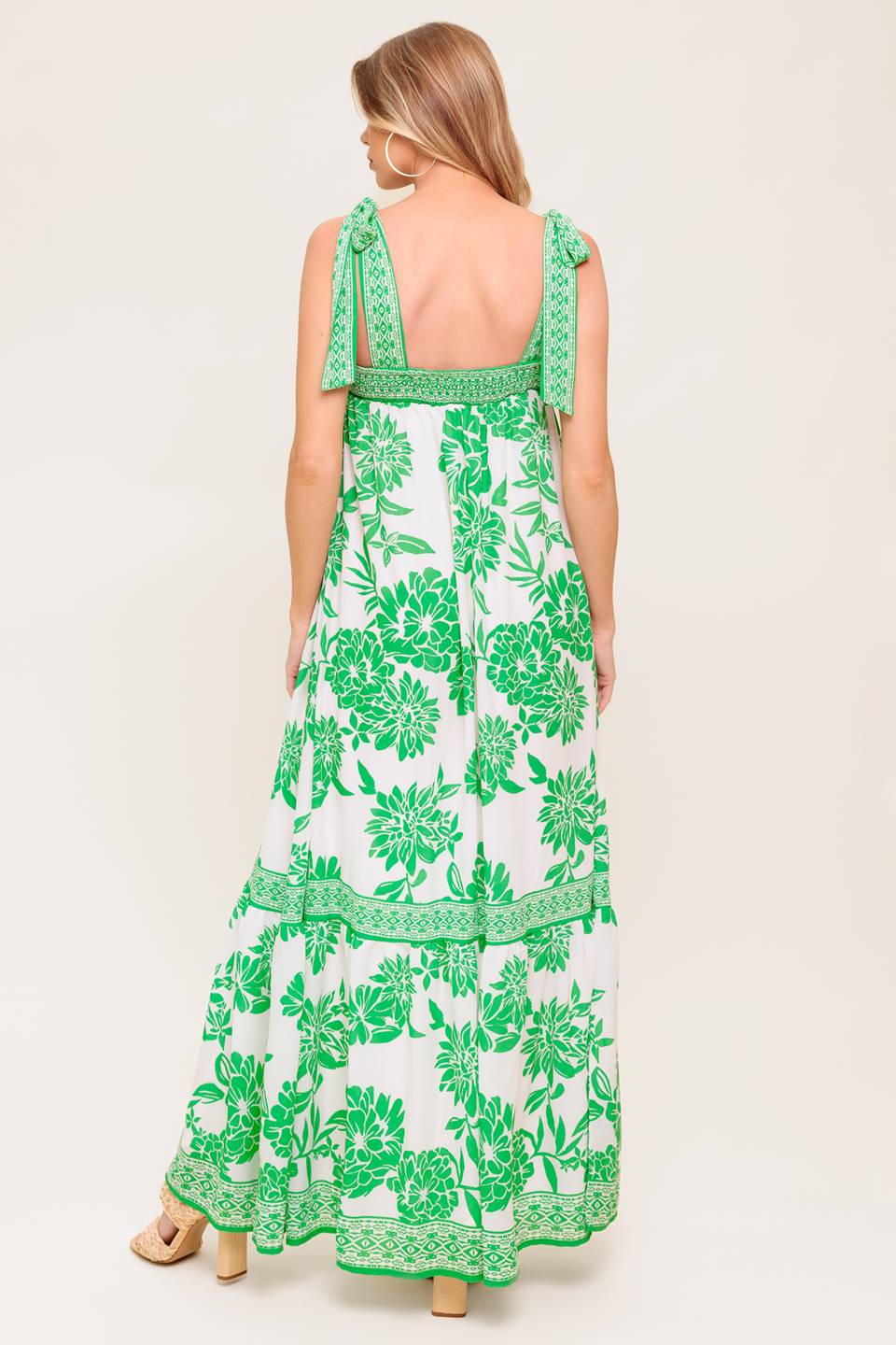 Garden Tales Floral Woven Maxi Dress