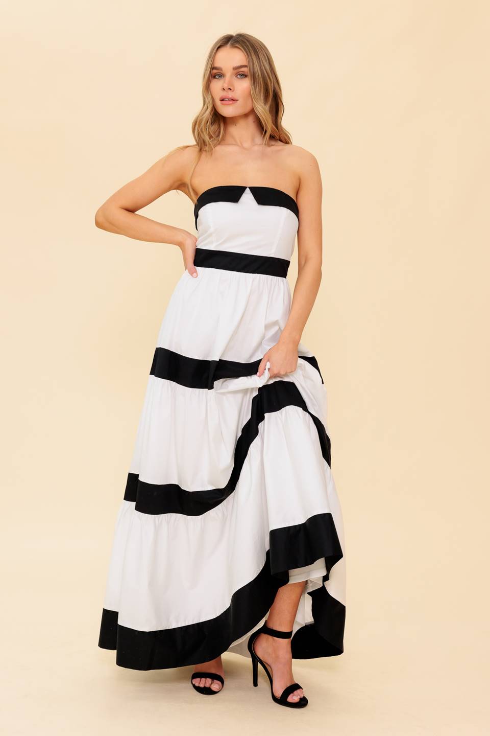 Yours To Keep Color-Blocked Maxi Dress