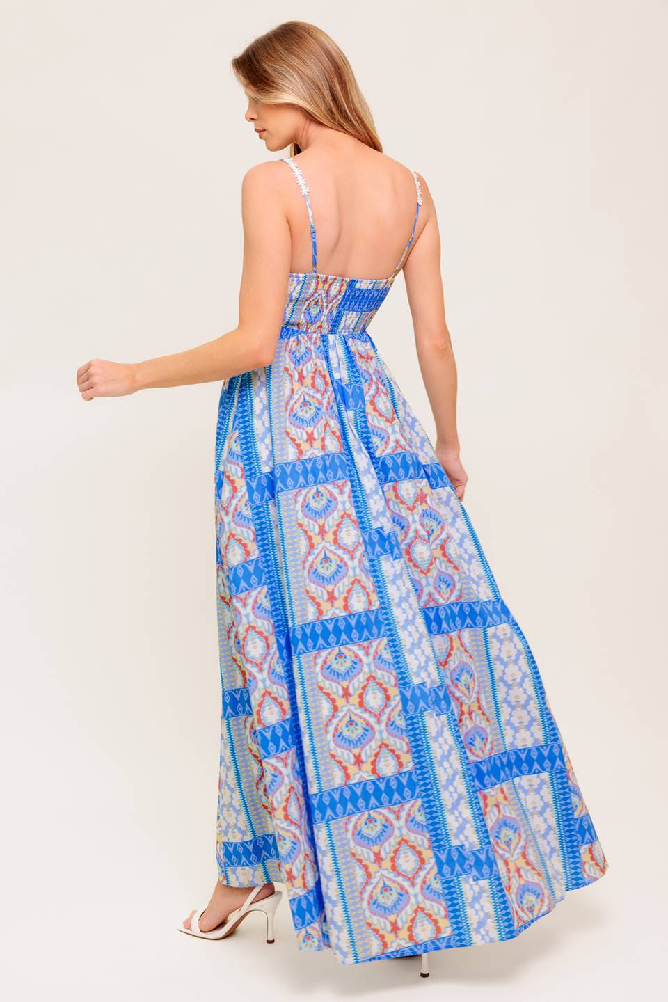 Lasting Magic Woven Blue Maxi Dress