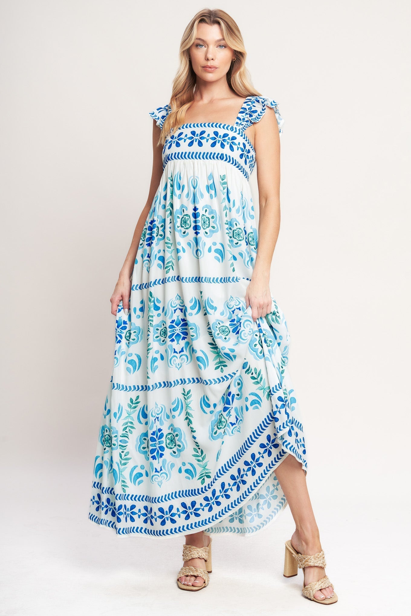 Seaside Woven Maxi Dress