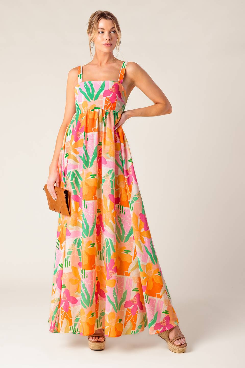 Bon Voyage Woven Maxi Dress