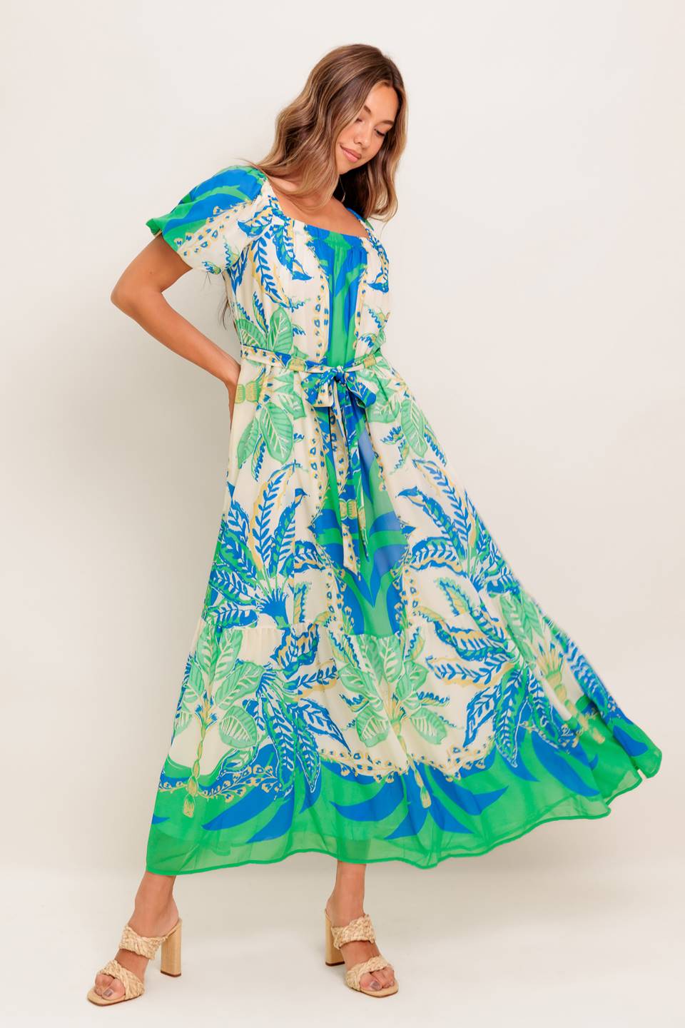 Palm Spring Nights Women's Woven Maxi Dress