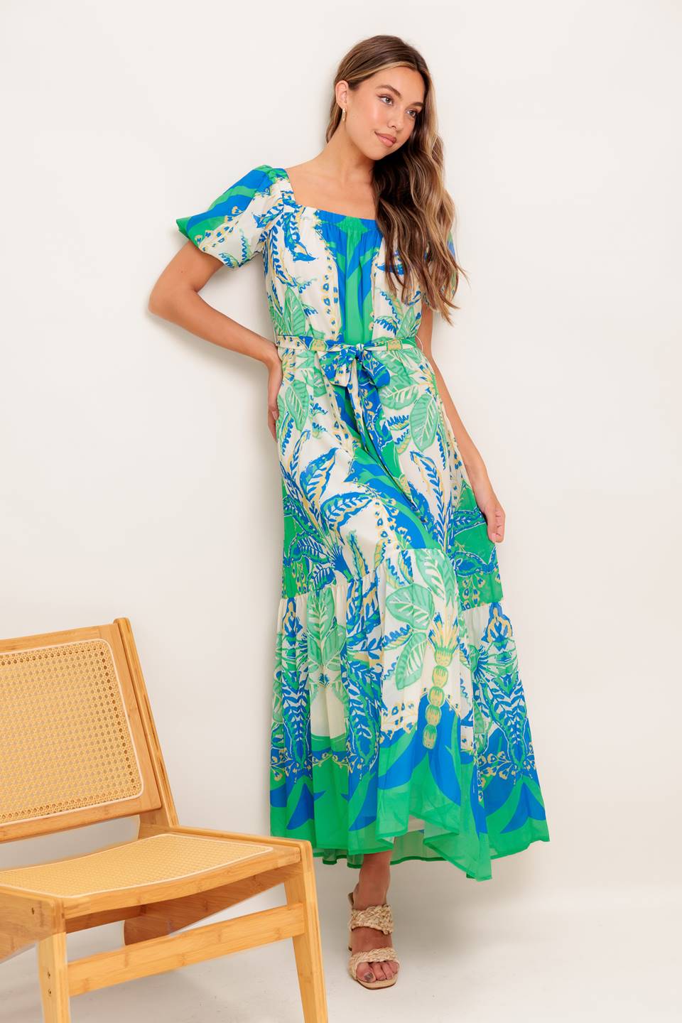 Palm Spring Nights Women's Woven Maxi Dress