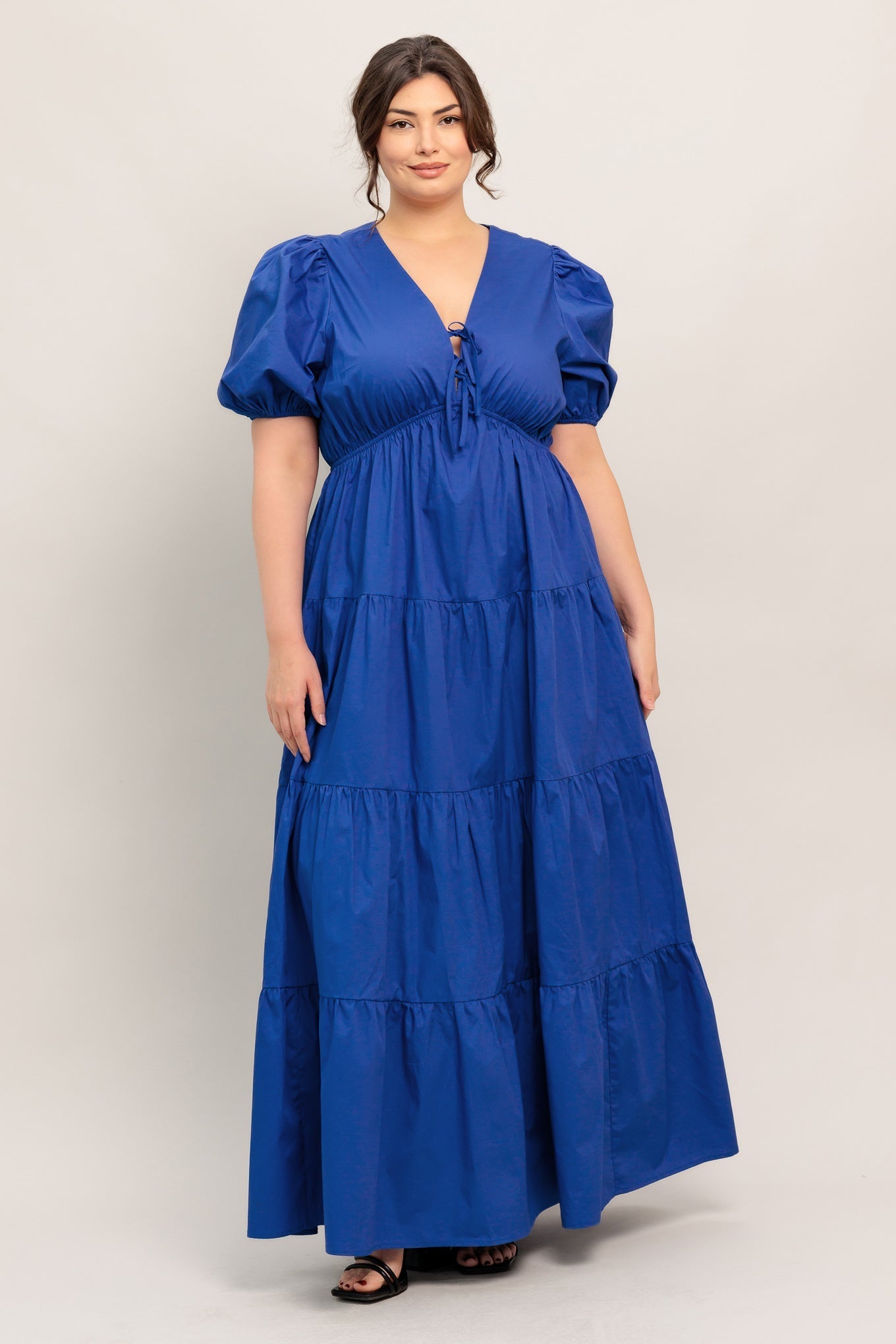 Royal Blue Woven Maxi Dress — Summer Glow
