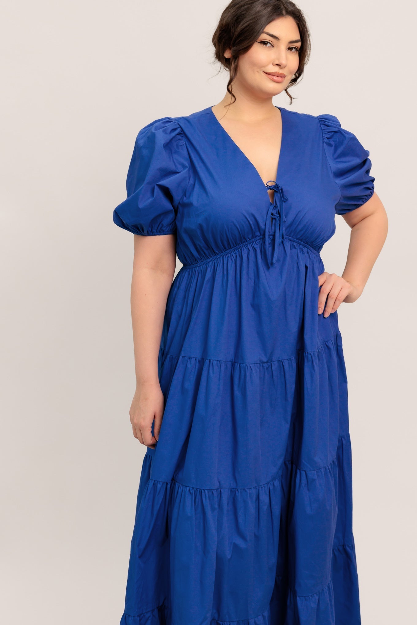 Royal Blue Woven Maxi Dress — Summer Glow