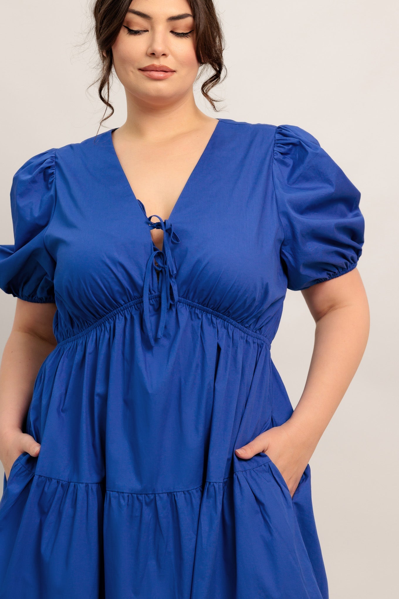 Royal Blue Woven Maxi Dress — Summer Glow