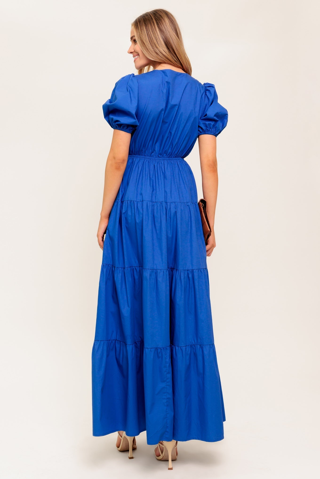Royal Blue Woven Maxi Dress — Summer Glow