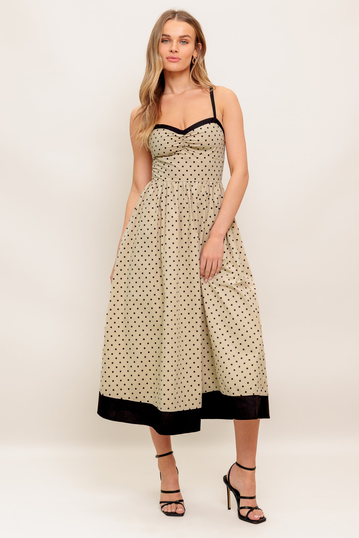Polka Passion Polka-Dot Woven Maxi Dress