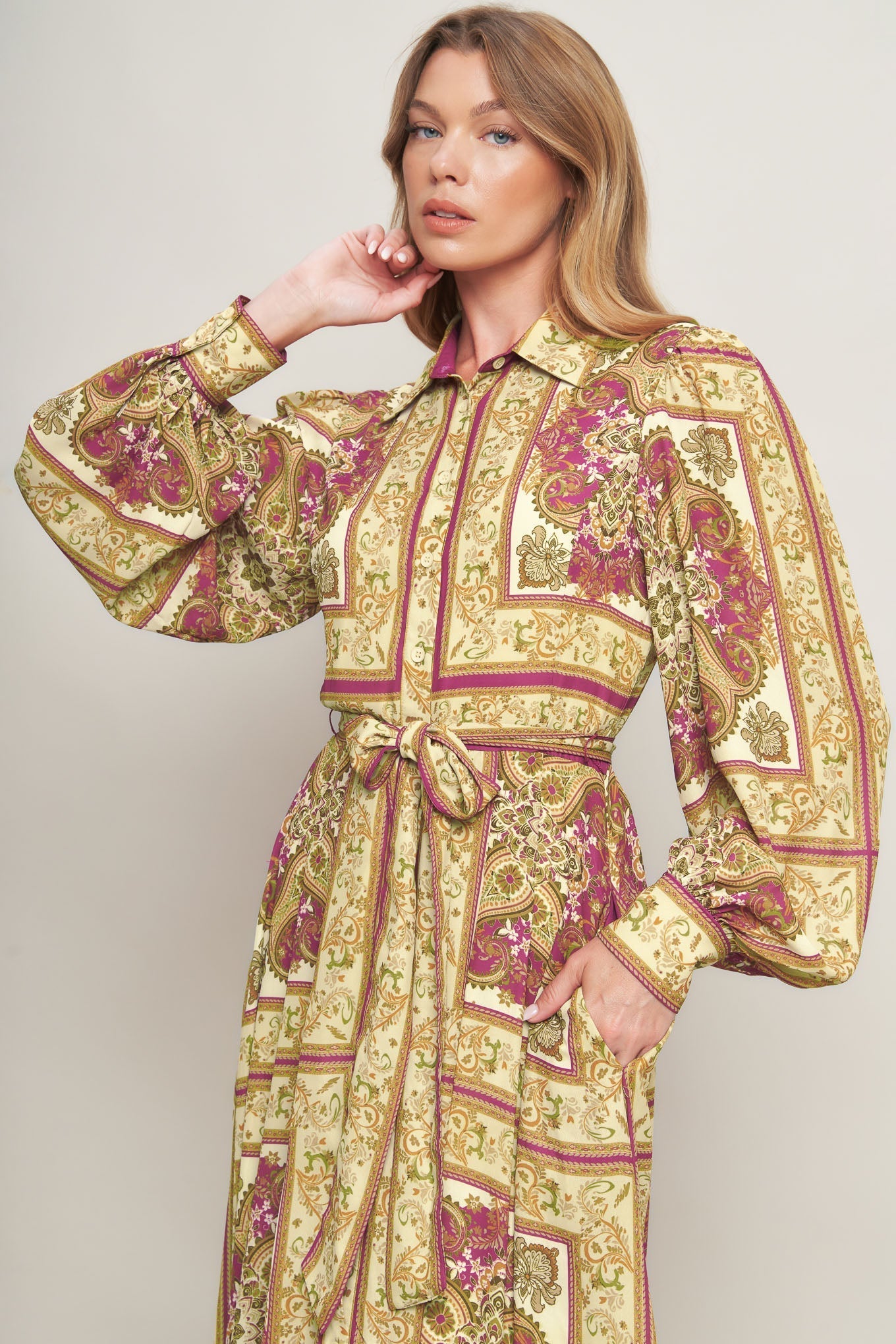 Royal Boho Woven Maxi Dress