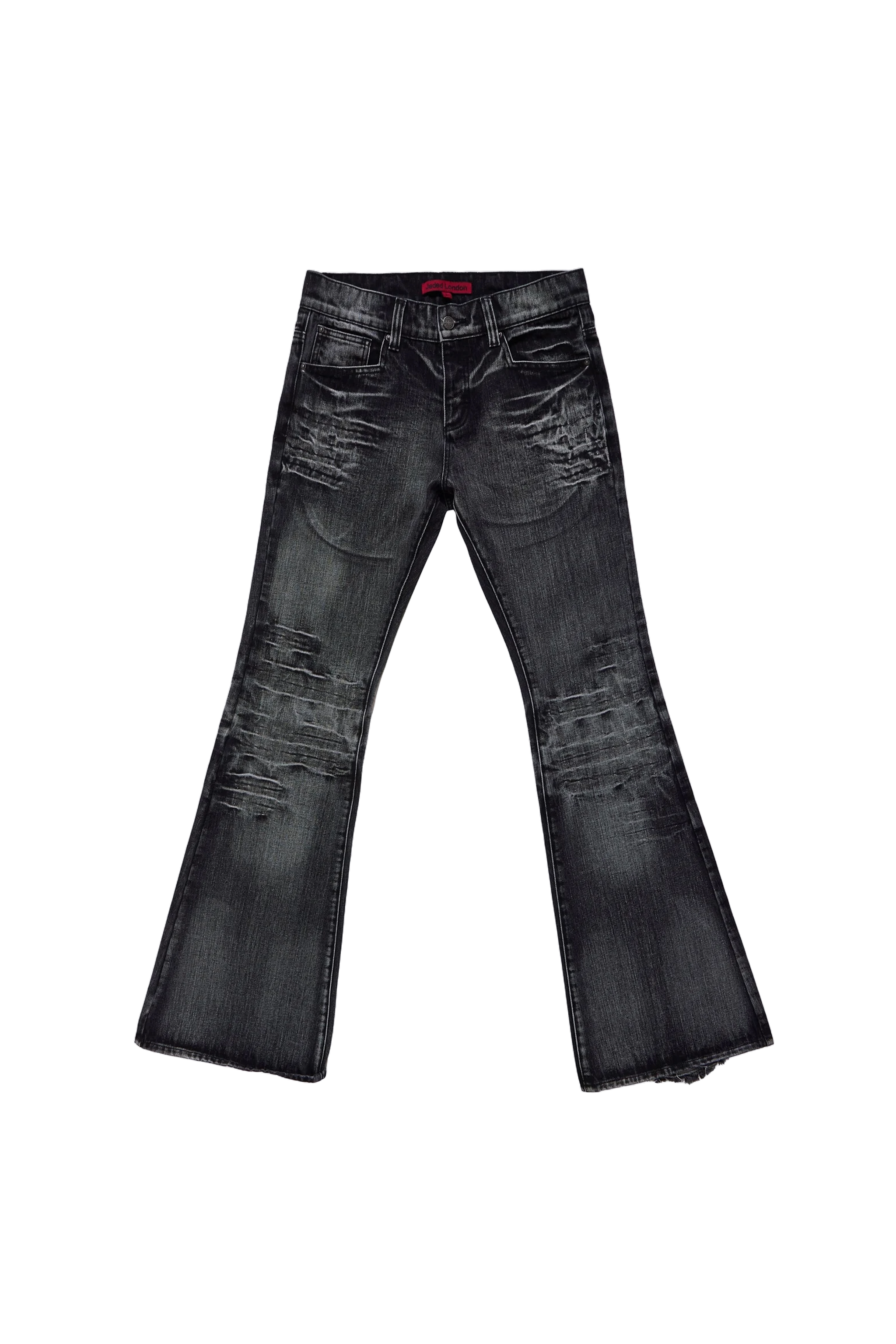 Washed Black Drift Bootcut Jeans