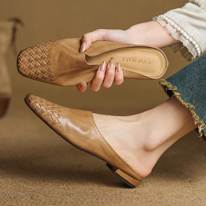 Annalex Genuine Leather Mules